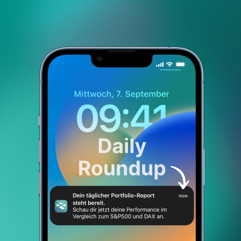 Parqet Daily Roundup Push Benachrichtigung