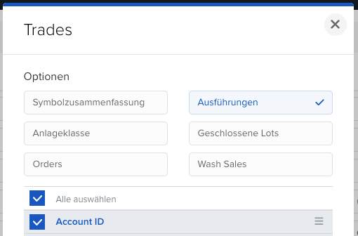 Optionen: Trades