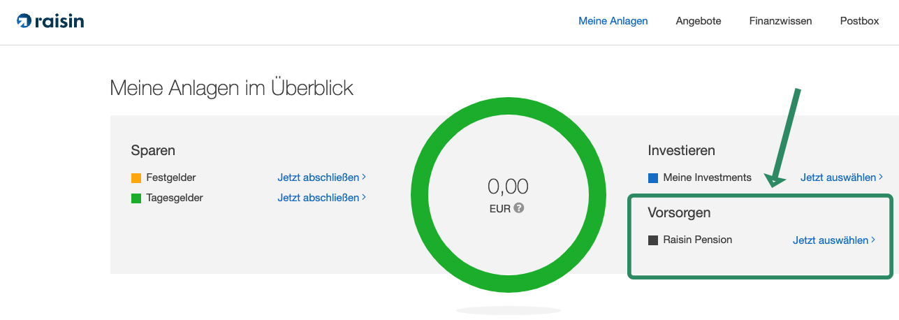 Parqet Null-Klick Import für WeltSparen (Raisin Pension)